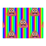 rainbow poo Emoji  Double Sided Flano Blanket (Mini)