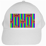 rainbow poo Emoji  White Cap