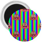 rainbow poo Emoji  3  Magnet