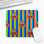 rainbow poo Emoji  Large Mousepad