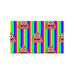 rainbow poo Emoji  Sticker (Rectangular)