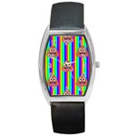 rainbow poo Emoji  Barrel Style Metal Watch