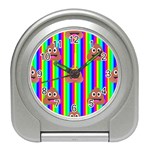 rainbow poo Emoji  Travel Alarm Clock