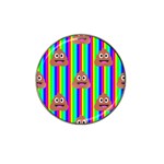 rainbow poo Emoji  Hat Clip Ball Marker