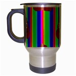 rainbow poo Emoji  Travel Mug (Silver Gray)