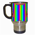 rainbow poo Emoji  Travel Mug (White)