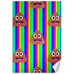 rainbow poo Emoji  Canvas 20  x 30 