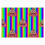 rainbow poo Emoji  Large Glasses Cloth