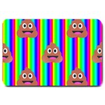 rainbow poo Emoji  Large Doormat