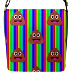 rainbow poo Emoji  Flap Closure Messenger Bag (S)