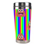 rainbow poo Emoji  Stainless Steel Travel Tumbler