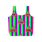 rainbow poo Emoji  Full Print Recycle Bag (S)