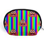 rainbow poo Emoji  Accessory Pouch (Medium)