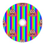 rainbow poo Emoji  CD Wall Clock