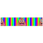 rainbow poo Emoji  Flano Scarf (Small)