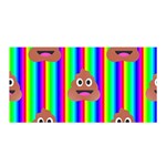 rainbow poo Emoji  Satin Wrap