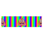 rainbow poo Emoji  Satin Scarf (Oblong)