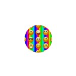 Rainbow emojis 1  Mini Magnet