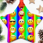 Rainbow emojis Ornament (Star)