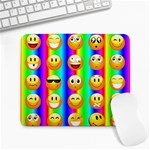 Rainbow emojis Large Mousepad