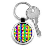 Rainbow emojis Key Chain (Round)