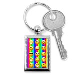 Rainbow emojis Key Chain (Rectangle)