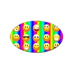 Rainbow emojis Sticker (Oval)