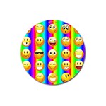 Rainbow emojis Magnet 3  (Round)