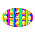 Rainbow emojis Magnet (Oval)