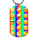 Rainbow emojis Dog Tag (One Side)