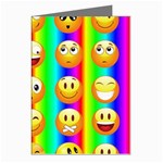 Rainbow emojis Greeting Cards (Pkg of 8)