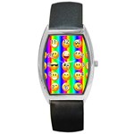 Rainbow emojis Barrel Style Metal Watch