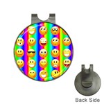 Rainbow emojis Golf Ball Marker Hat Clip