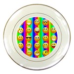 Rainbow emojis Porcelain Plate