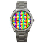 Rainbow emojis Sport Metal Watch