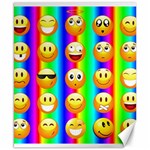 Rainbow emojis Canvas 8  x 10 