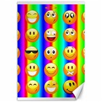 Rainbow emojis Canvas 12  x 18 