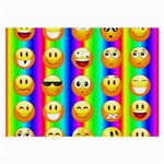 Rainbow emojis Large Glasses Cloth