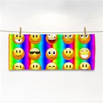 Rainbow emojis Hand Towel