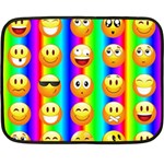 Rainbow emojis Double Sided Fleece Blanket (Mini)