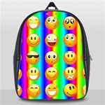 Rainbow emojis School Bag (Large)