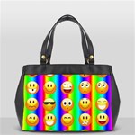 Rainbow emojis Oversize Office Handbag (2 Sides)