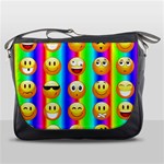 Rainbow emojis Messenger Bag