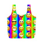 Rainbow emojis Full Print Recycle Bag (M)