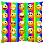 Rainbow emojis Large Flano Cushion Case (One Side)