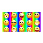 Rainbow emojis Satin Wrap