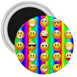 Rainbow emojis 3  Magnet