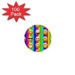 Rainbow emojis 1  Mini Button (100 pack) 