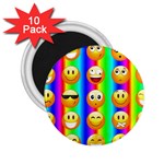 Rainbow emojis 2.25  Magnet (10 pack)