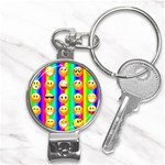 Rainbow emojis Nail Clippers Key Chain